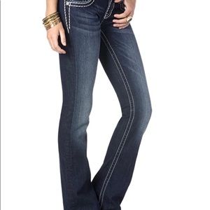 Restocking NWT MISS ME CURVY BOOT INSEAM DK BLUE
